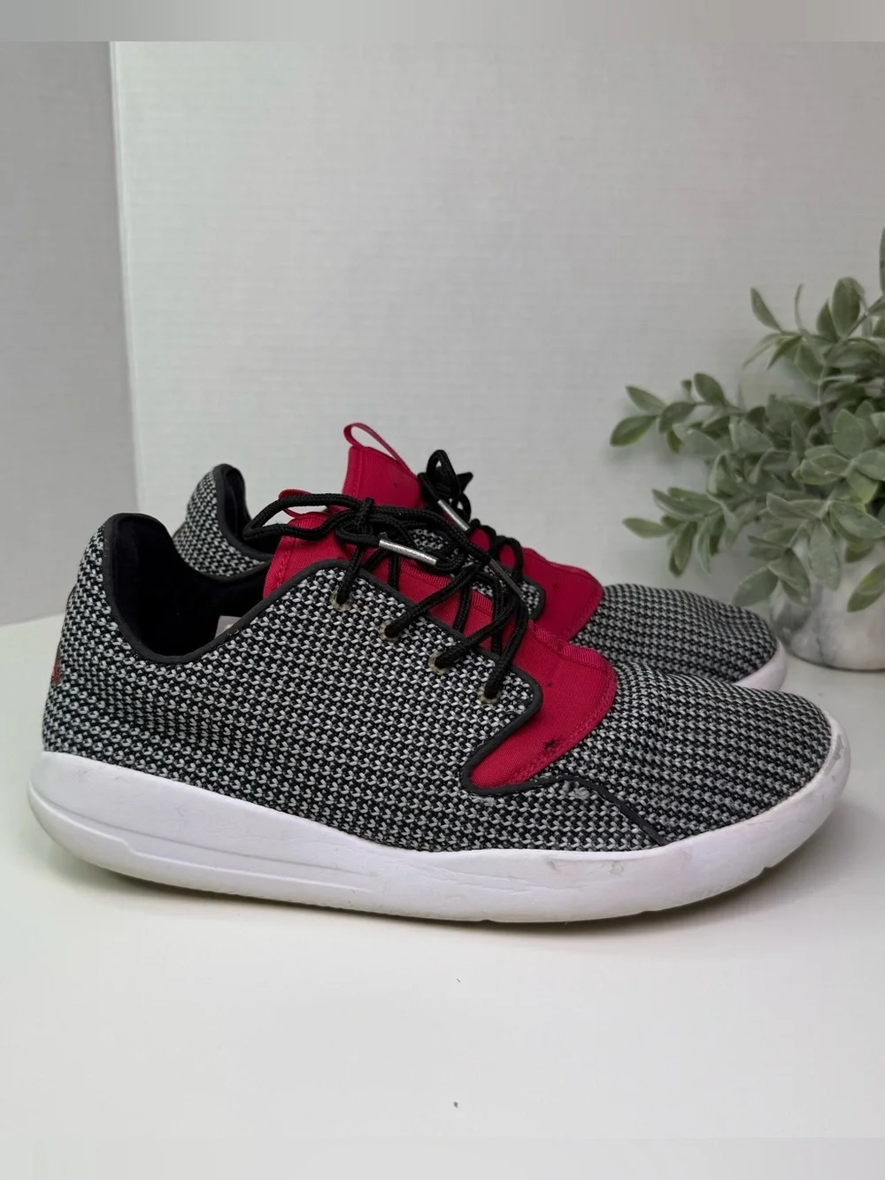 Air Jordan Boys Eclipse GG Black & White Athletic Shoes Sneakers Lace Up Size 9Y